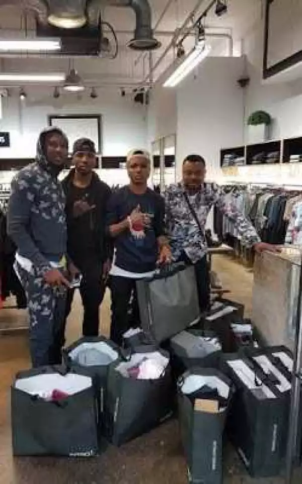 Humblesmith Goes Shopping With Man City Striker, Kelechi Iheanacho In Manchester (Photos)